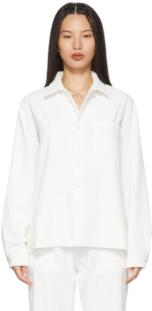 ERL White Corduroy Shirt - Chemise côtelé blanc erl - ERL 화이트 코듀로이 셔츠