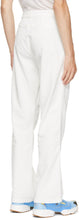 ERL White Waffle Corduroy Trousers