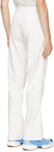 ERL White Waffle Corduroy Trousers