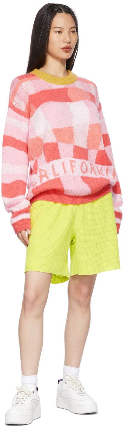 ERL Yellow Waffle Shorts