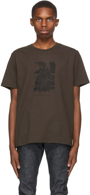 Eastwood Danso Brown Logo Graphic T-Shirt - T-shirt graphique logo de Eastwood Danso Brown Brown - 이스트 우드 댄스 브라운 로고 그래픽 티셔츠