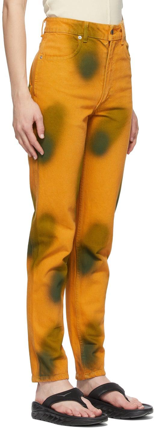 Eckhaus Latta Orange Echo Dot Tapered EL Jeans – BlackSkinny