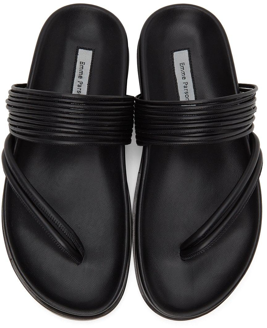 Emme Parsons Black Roma Sandals