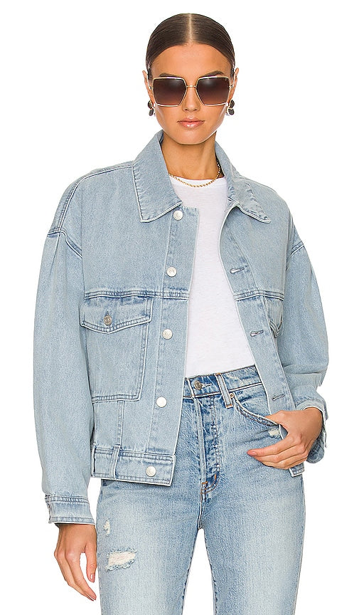 Ena Pelly Stella Denim Jacket in Blue ENA PELLY STELLA DENIM Veste en bleu Ena Pelly Stella Stella牛仔夹克蓝色