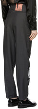 Enfants Riches DÃ©primÃ©s Grey Pinstripe Assemblage Pleated Trousers
