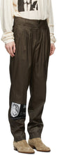 Enfants Riches DÃ©primÃ©s Khaki Tumbling Tears Pleated Trousers