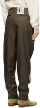 Enfants Riches DÃ©primÃ©s Khaki Tumbling Tears Pleated Trousers