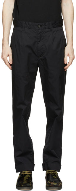 Engineered Garments Black Andover Trousers - Garmes d'ingénierie Pantalon noir Andover - 설계 의류 검은 andover 바지