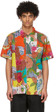 Engineered Garments Multicolor Floral Patchwork Camp Short Sleeve Shirt - Chemise à manches courtes à manches courtes à manches courtes de Camp Multicolore Patchwork Floral Camp - 엔지니어링 된 의류 여러 가지 빛깔의 꽃 패치 워크 캠프 짧은 소매 셔츠