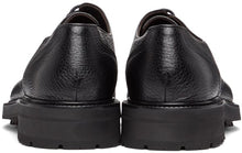 Ermenegildo Zegna Black Leather Arezzo Flex Derbys