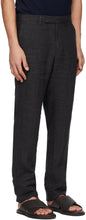 Ermenegildo Zegna Black Pure Linen Trousers