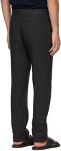 Ermenegildo Zegna Black Pure Linen Trousers