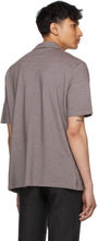 Ermenegildo Zegna Brown Jacquard Short Sleeve Shirt