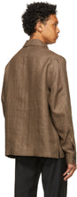 Ermenegildo Zegna Brown Pure Linen Shirt