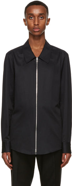 Ermenegildo Zegna Couture Black Cotton Shirt - Ermenegildo Zegna Couture Chemise en coton noir - Ermenegildo Zegna Couture 검은 면화 셔츠