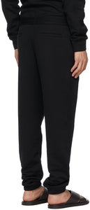 Ermenegildo Zegna Couture Black Logo Lounge Pants