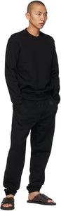 Ermenegildo Zegna Couture Black Logo Lounge Pants