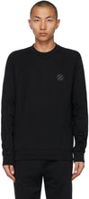 Ermenegildo Zegna Couture Black Logo Sweatshirt - Ermenegildo Zegna Couture Sweat-shirt logo noir - Ermenegildo Zegna Couture 검은 로고 스웨터
