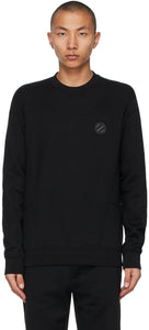 Ermenegildo Zegna Couture Black Logo Sweatshirt - Ermenegildo Zegna Couture Sweat-shirt logo noir - Ermenegildo Zegna Couture 검은 로고 스웨터