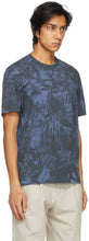 Ermenegildo Zegna Couture Blue Cotton Graphic T-Shirt
