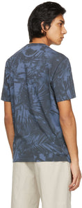 Ermenegildo Zegna Couture Blue Cotton Graphic T-Shirt