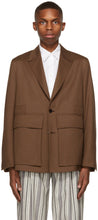 Ermenegildo Zegna Couture Brown Wool Achill Farm Blazer - Ermenegildo Zegna Couture Blazer de la laine de laine marron Achill - Ermenegildo Zegna Couture Brown Wool Achill Farm Blazer