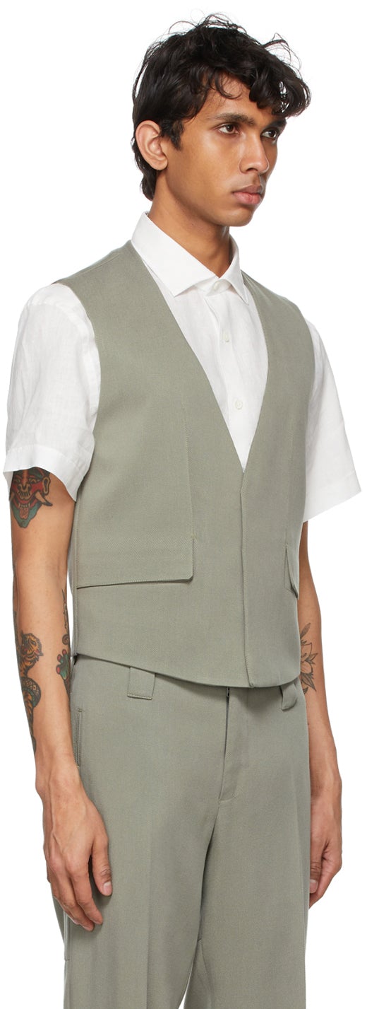 Ermenegildo Zegna Couture Grey Viscose Three-Piece Suit