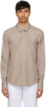 Ermenegildo Zegna Couture Taupe Poplin Shirt - Hermenegildo Zegna Couture Taupe Poplin Shirt - Ermenegildo Zegna Couture Taupe Poplin Shirt.