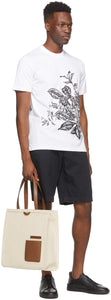 Ermenegildo Zegna Couture White Floral Print T-Shirt