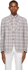 Ermenegildo Zegna Multicolor Pure Cotton Blazer - Ermenegildo Zegna Multicolore Pure Cotton Blazer - Ermenegildo Zegna 여러 가지 빛깔의 순수 면화 블레이저