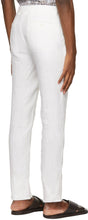Ermenegildo Zegna White Pure Linen Trousers