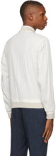 Ermenegildo Zegna White Seersucker Bomber Jacket