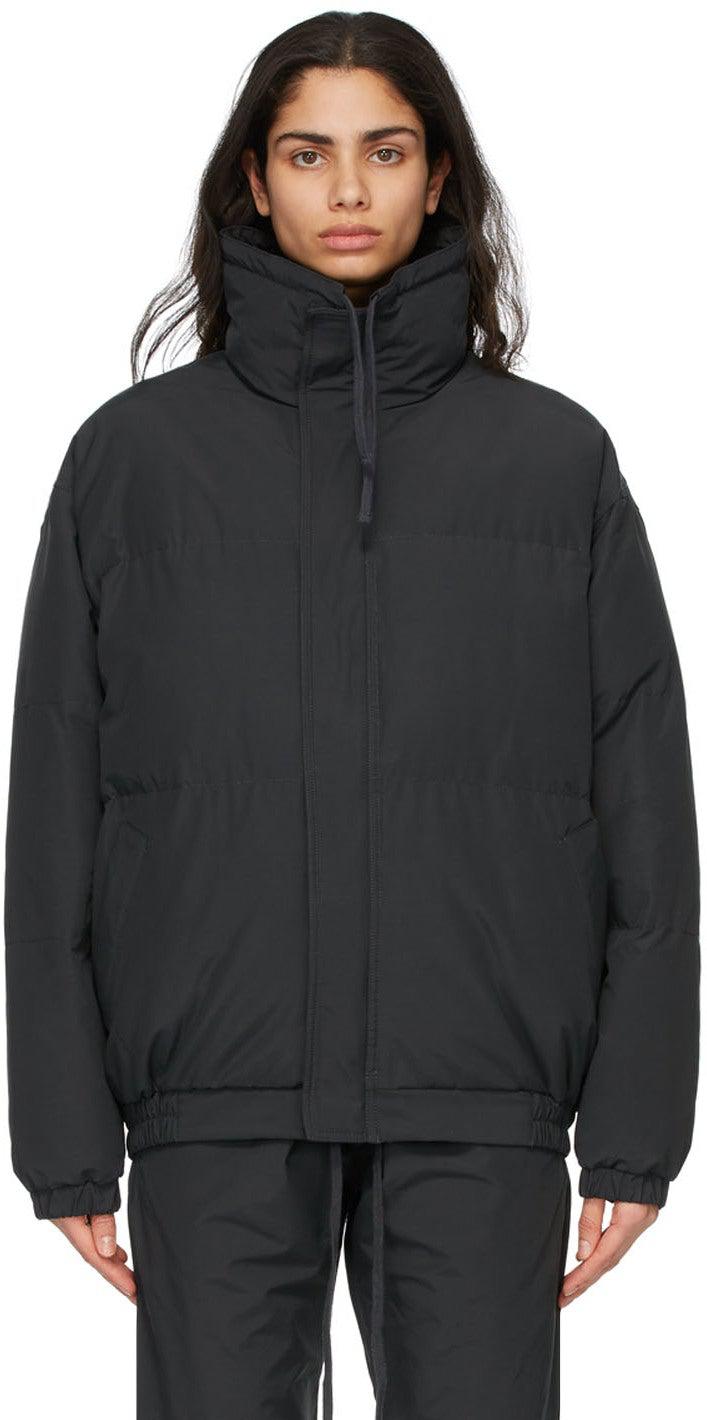 Essentials Black Nylon Puffer Jacket – BlackSkinny