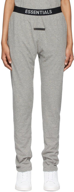 Essentials Grey Logo Lounge Pants - Pantalon Logo Grey Essentials Grey Logo - Essentials 그레이 로고 라운지 바지