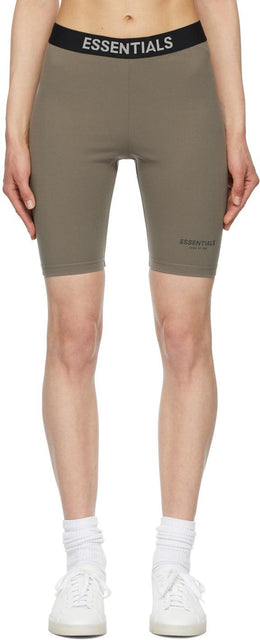 Essentials Taupe Athletic Bike Shorts - Essentials Taupe Tauupe Bike Shorts - Essentials Taupe 운동 자전거 반바지