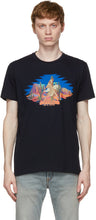 Etro Navy Graphic T-Shirt - T-shirt graphique Etre Navy - Etro Navy 그래픽 티셔츠