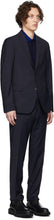Etro Navy Wool Houndstooth Suit