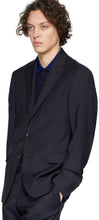 Etro Navy Wool Houndstooth Suit