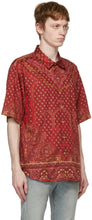 Etro Red Printed Short Sleeve Shirt