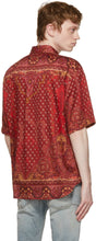 Etro Red Printed Short Sleeve Shirt