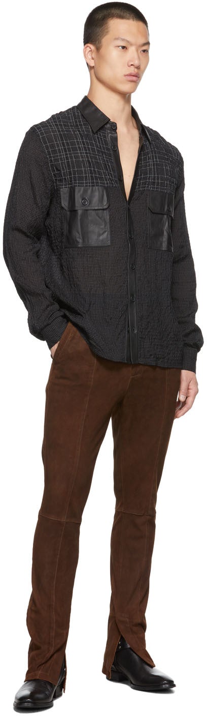 FREI-MUT Black Check Landlady Shirt