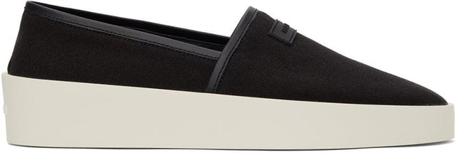 Fear of God Black Canvas Espadrille Sneakers - Peur de Dieu Black Canvas Enshardrille Sneakers - 흑인 캔버스 에스파드 릴 운동화에 대한 두려움