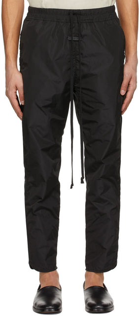 Fear of God Black Nylon Track Pants - Peur de Dieu Pantalon Nylon Nylon Noir - 신은 검은 나일론 트랙 바지에 대한 두려움