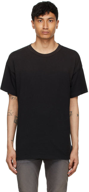 Fear of God Black Perfect Vintage T-Shirt - Peur de Dieu Noir T-shirt Vintage parfait noir - 하나님의 두려움 검은 색 완벽한 빈티지 티셔츠