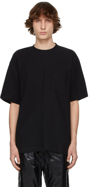 Fear of God Black PiquÃ© Pocket T-Shirt - Peur de Dieu Noir Piquél Pocket T-shirt - 하나님의 두려움 검은 색 Piqué pocket t- 셔츠