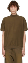 Fear of God Brown Inside Out Mock Neck Sweatshirt - Peur de Dieu Brown Inside Out Sweat-shirt à col montant - 모의 넥 스웨터 밖으로 밖으로 하나님의 갈색을 두려워합니다