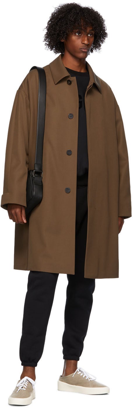 Fear of God Ermenegildo Zegna Brown Wool Trench Coat