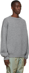 Fear of God Grey Knit Overlapped Sweater