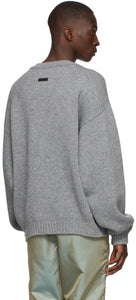 Fear of God Grey Knit Overlapped Sweater