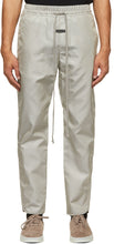 Fear of God Grey Nylon Track Pants - Peur du pantalon de piste de nylon gris de Dieu - 하나님의 두려움 그레이 나일론 트랙 바지에 대한 두려움
